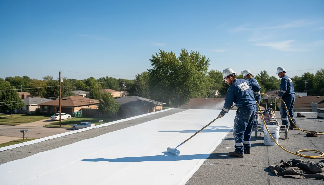 Commercial roof coating in Conetoe, NC near me
